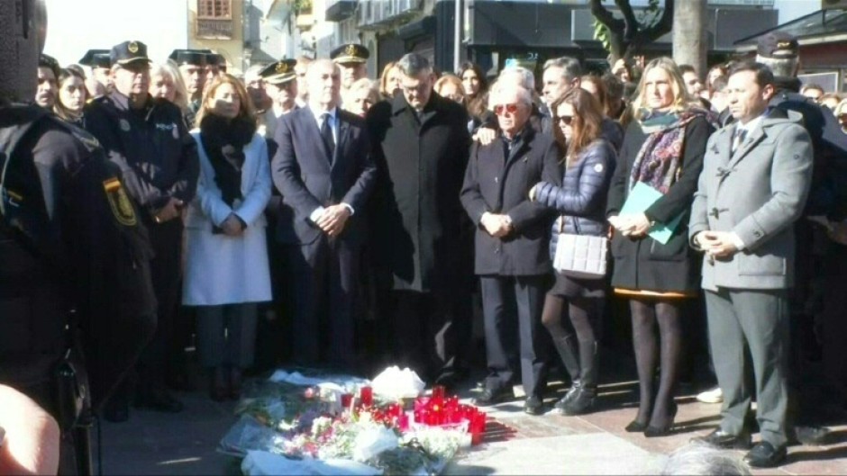 A vigil was held for the victims of a machete-wielding attack on two churches in Spain