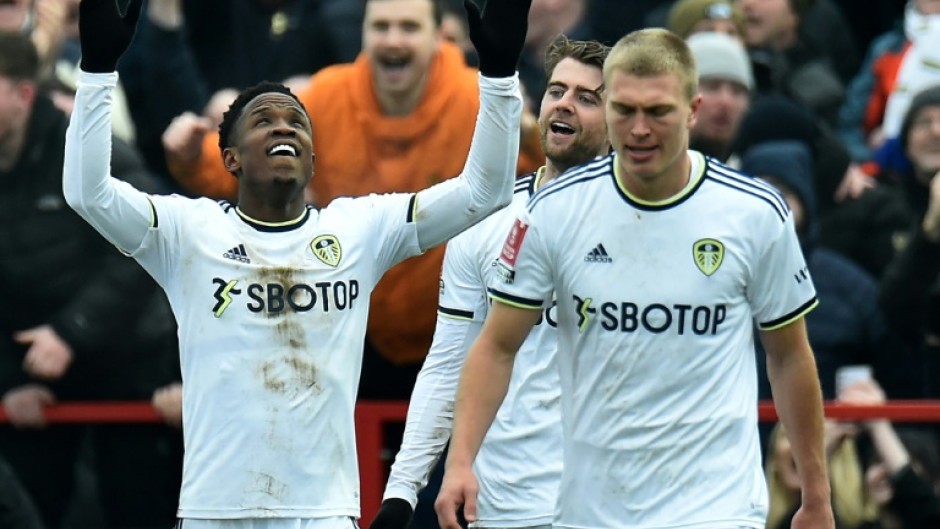 Luis Sinisterra (left) scored in Leeds' 3-1 win over Accrington