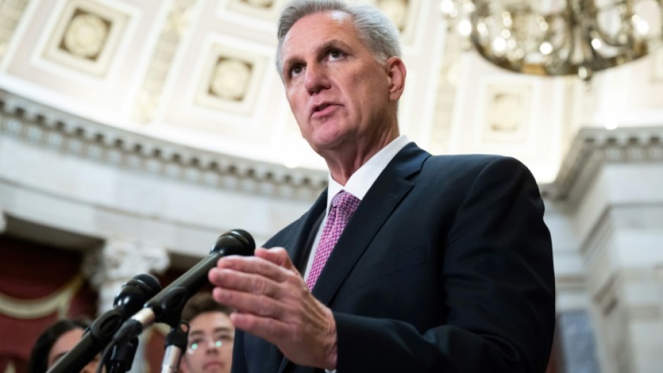 US House Speaker Kevin McCarthy, seen at a news conference in the Capitol on February 2, 2023, has vowed to visit Taiwan