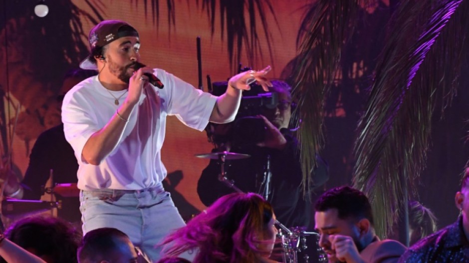 Puerto Rican reggaeton star Bad Bunny opened the Grammys gala in Los Angeles