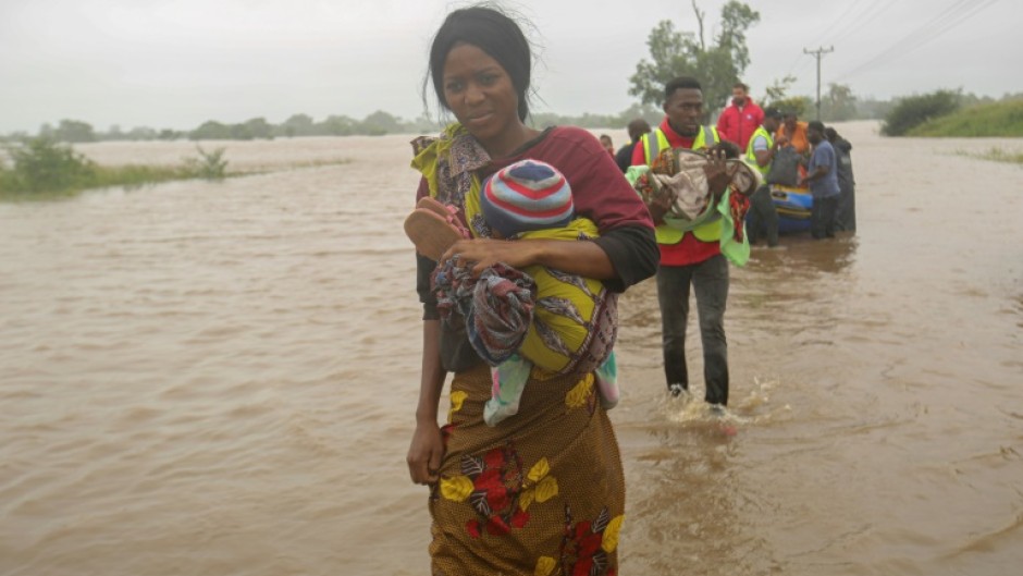 About 14,000 people have been evacuated around the capital Maputo