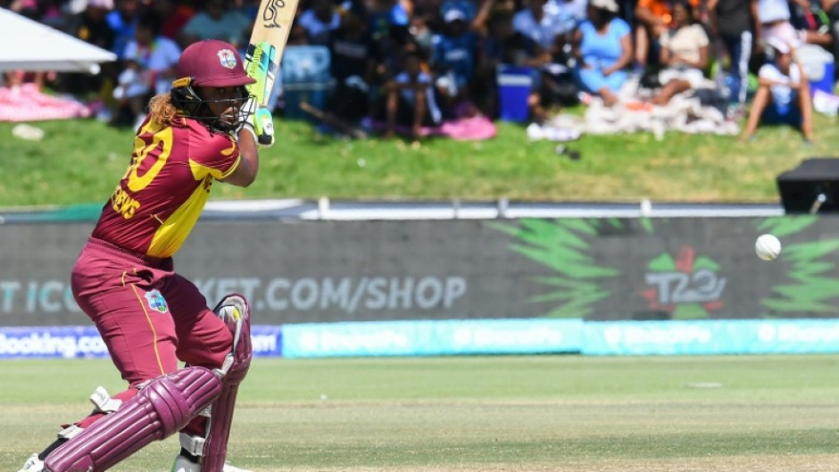 Inspired: West Indies' Hayley Matthews in action on Sunday