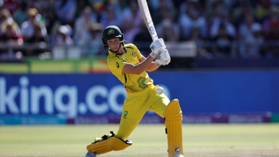 Australia's Meg Lanning in action in the T20 World Cup final