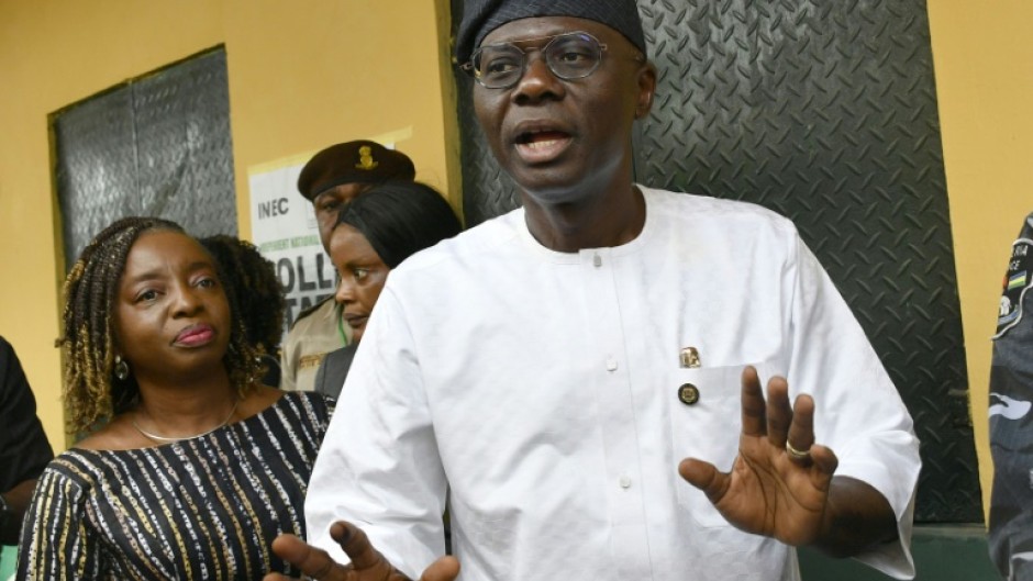 The APC's Babajide Sanwo-Olu hung on to the powerful post of Lagos governor