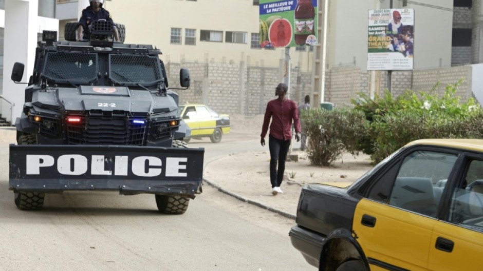 Police have been out in force in Dakar