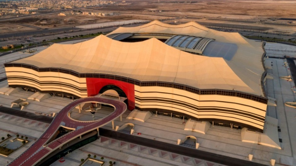 The Al Bayt stadium is constructed in the form of a Bedouin tent
