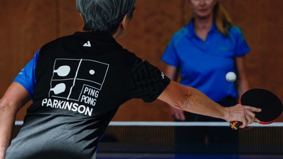 'When you're playing table tennis, you don't think about your Parkinson's,' says coach Andreas Moroff