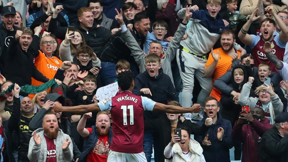 Ollie Watkins (C) scored twice as Aston Villa beat Newcastle