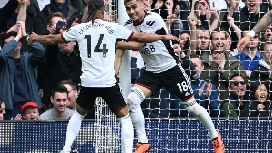 Andreas Pereira (right) scored Fulham's second goal in a 2-1 win over Leeds