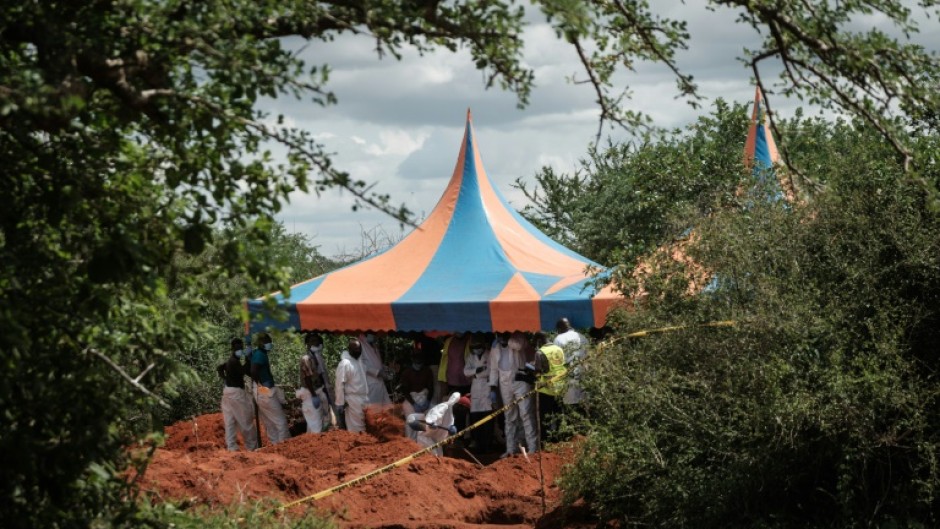 Investigators are probing a coastal forest where the bodies of nearly 100 followers of cult leader Paul Mackenzie Nthenge have been uncovered