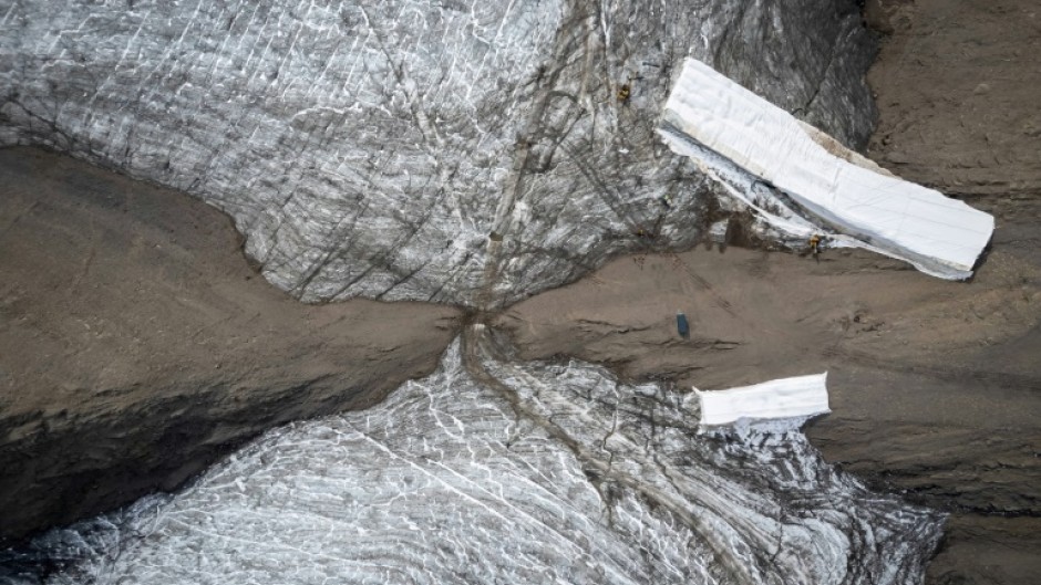 In the European Alps, glaciers melted to a record degree last year