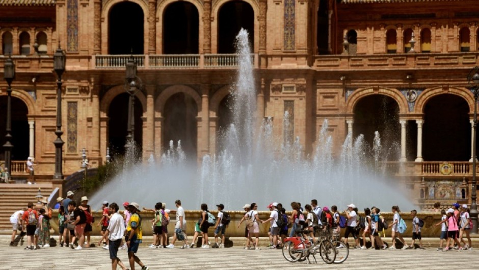 The unusually early heatwave has been driven by a mass of very hot and dry air coming from Africa