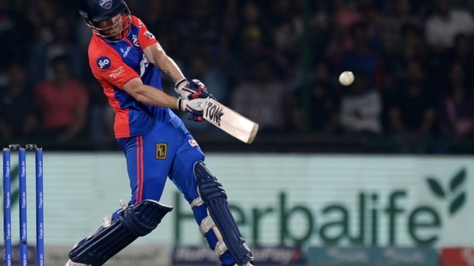 Blazing innings: Phil Salt plays a shot for Delhi Capitals against Royal Challengers Bangalore