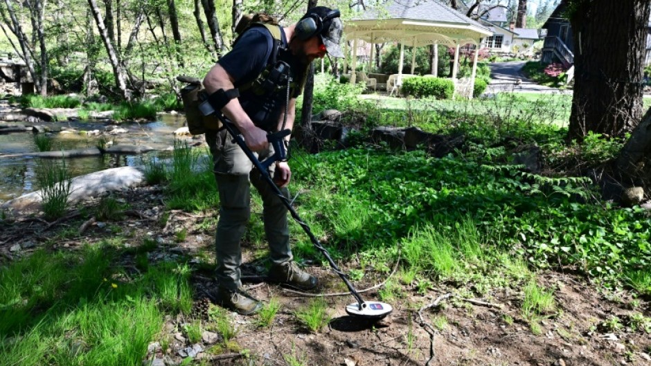 Mark Dayton uses a metal detector to look for gold  -- he says many of his YouTube followers are planning trips to California to hunt for 'flood gold'
