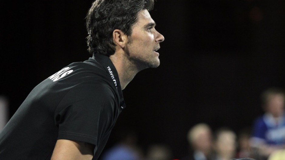 Mark Philippoussis, seen here in 2016, is no longer helping to coach Stefanos Tsitsipas