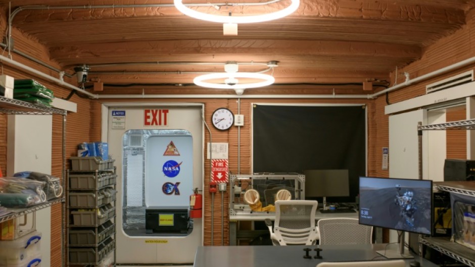 The workroom in Mars Dune Alpha at the Johnson Space center 