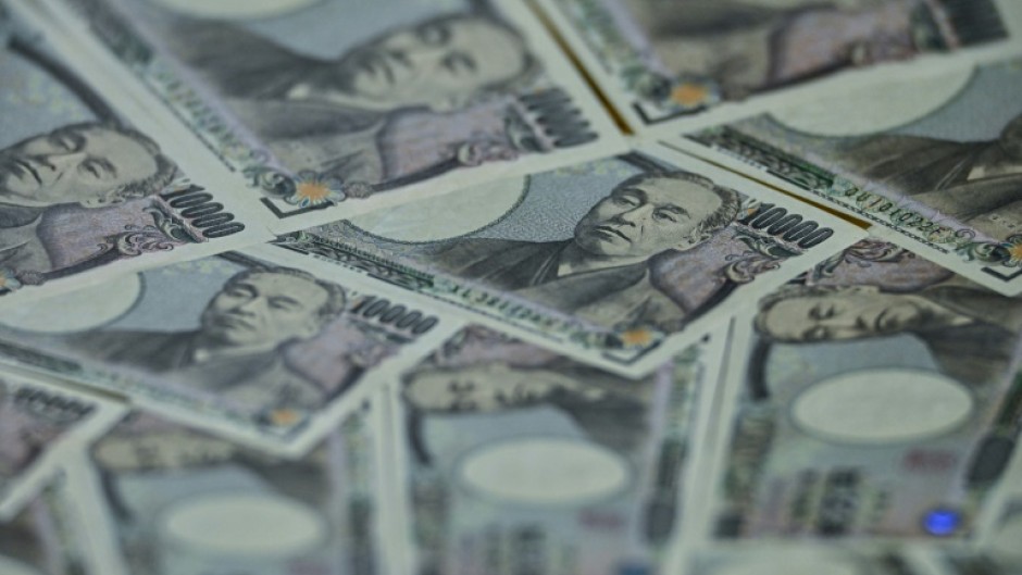 File: Japanese yen. AFP/Richard A. Brooks