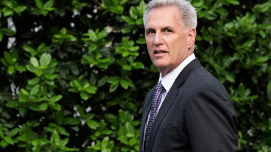 Negotiators US President Joe Biden (right) and US House Speaker Kevin McCarthy have been locked in weeks of tense talks over the debt limit