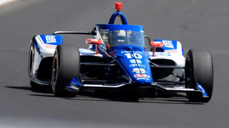 Indianapolis 500 pole-sitter Alex Palou of Spain drives the #10 Chip Ganassi Racing Honda during Carb Day practice at Indianapolis Motor Speedway
