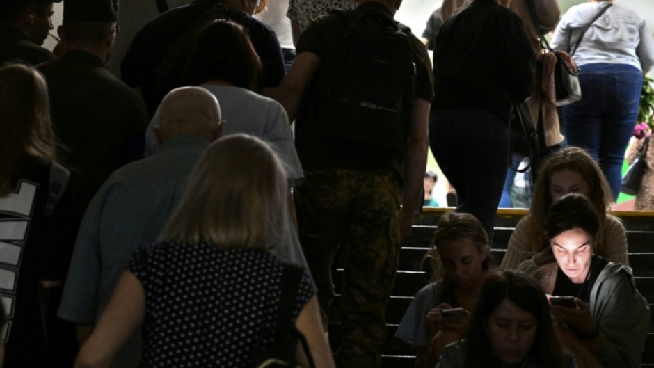 Many residents have become used to ignoring air raid sirens but the heavy barrage prompted a panicked reaction