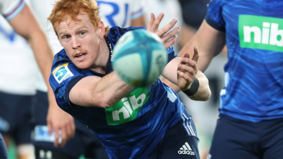Finlay Christie scored the Auckland Blues' first try in the win over the New South Wales Waratahs