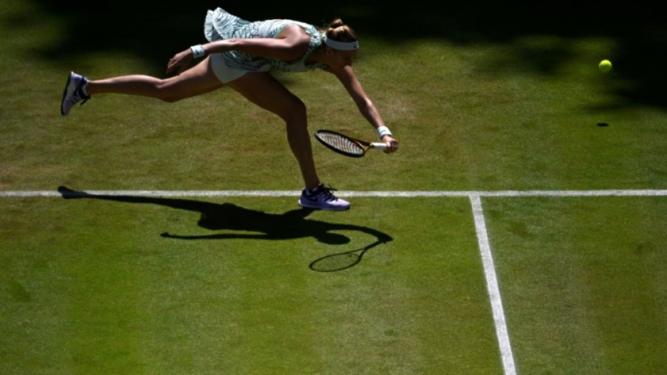 Czech Republic's Petra Kvitova advanced to the German Open semi-finals on Saturday