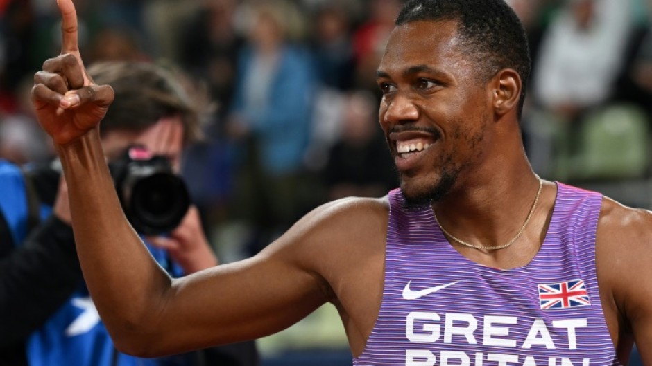 Britain's Zharnel Hughes broke the British men's 100m record set in 1993 by Linford Christie to win at the New York Grand Prix athletics meet