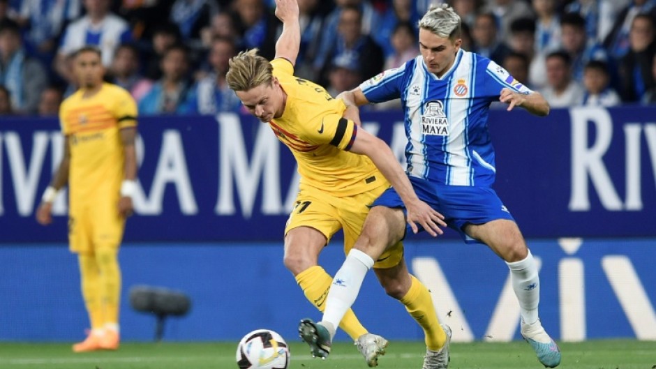 Denis Suarez (R) played on loan at Espanyol last season from Celta but has now signed for Villarreal