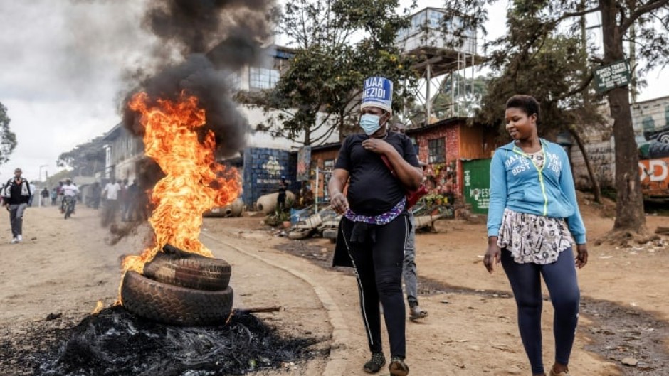 The protests have been called by opposition leader Raila Odinga over new taxes on basic goods, including fuel and food