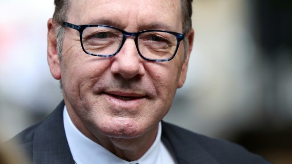 US actor Kevin Spacey arrives to the Southwark Crown Court in London 