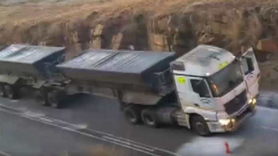 Trucks have been set alight on the N2 near Mpumalanga