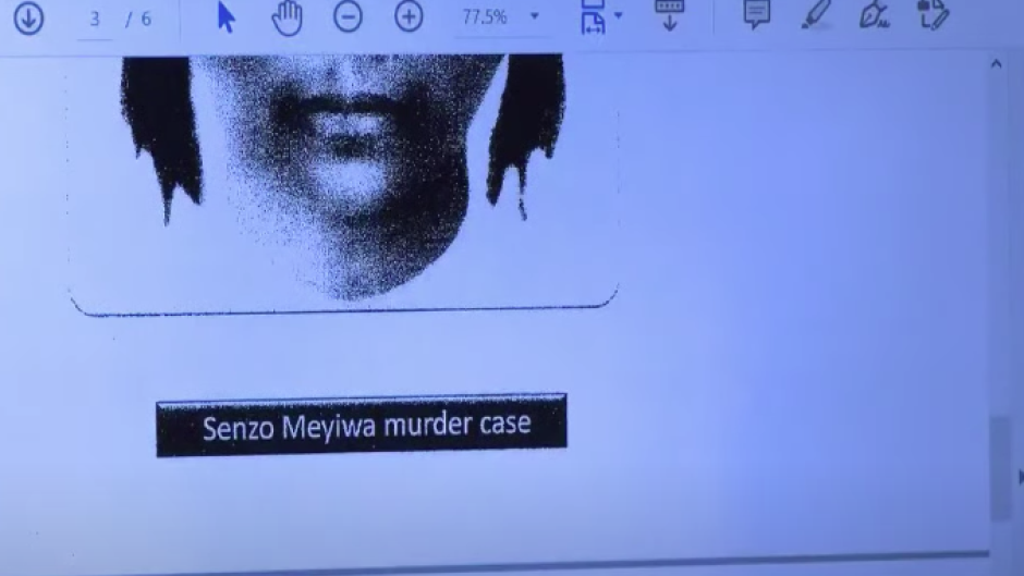Senzo Meyiwa murder Identikit