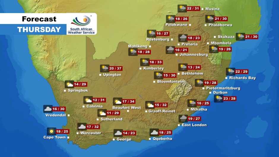 Here is the weather forecast for Thursday, 2 February 2023.
