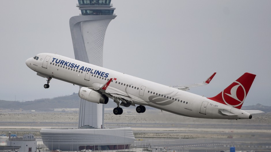 File: A Turkish Airlines plane taking off. AFP/Ozan Kose