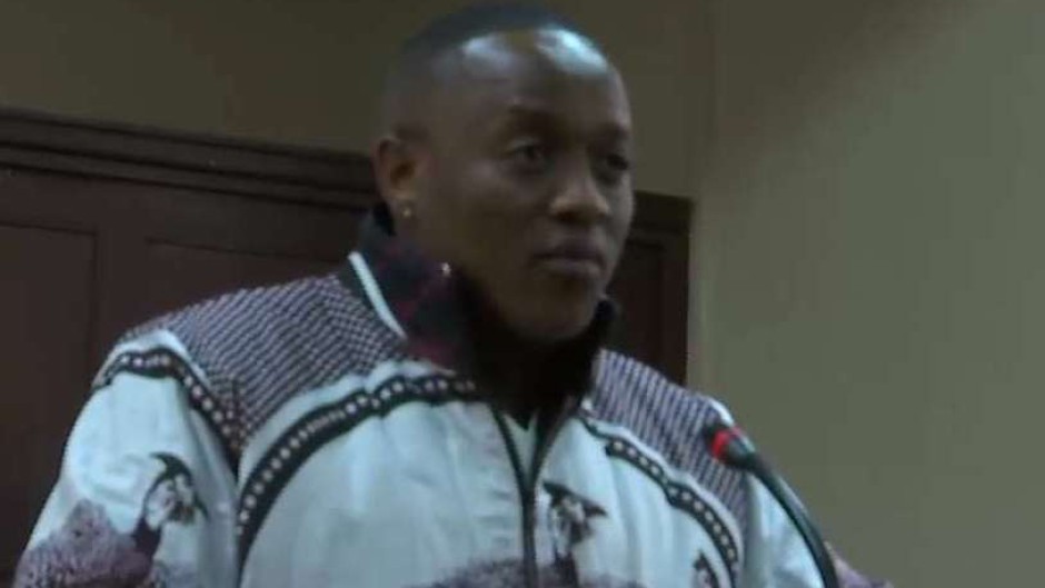 Molemo 'Jub Jub' Maarohanye briefly at the Johannesburg magistrate's court.