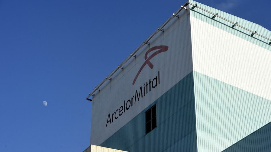 A view of the ArcelorMittal steel works logo. AFP/Francois Lo Presti