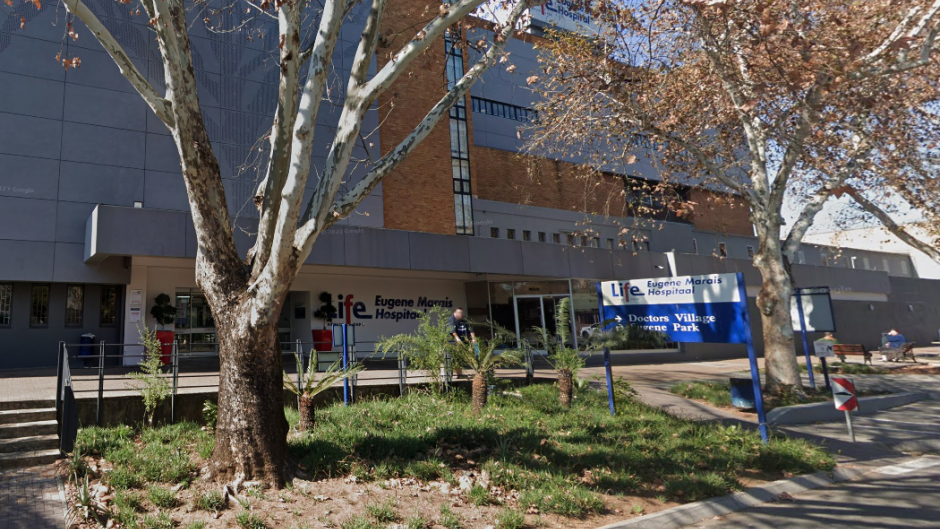 The Eugene Marais Hospital in Pretoria. Google Earth