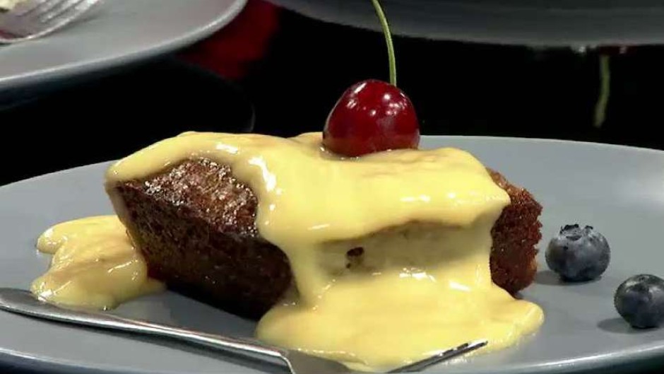 Joshua's version of a malva pudding.