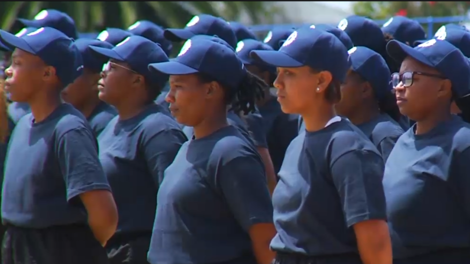 New Cape Town police recruits.