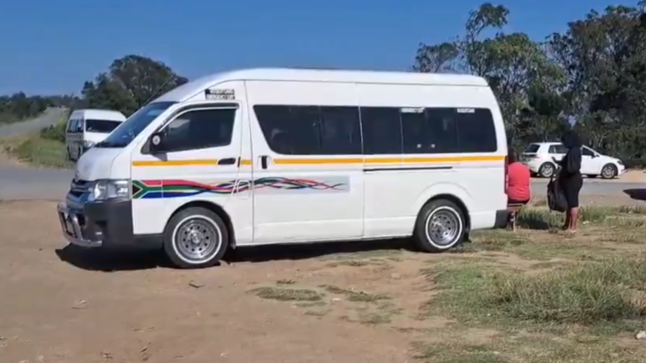 Taxi drivers from Phumlani where the funeral of Zahara is taking place have blocked the road. 