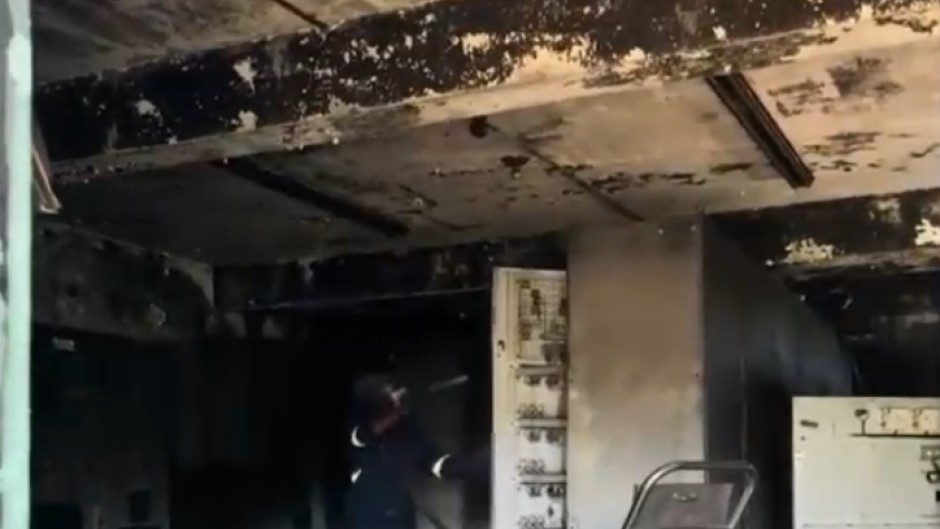 The fire left  Houghton estate and several suburbs east of Johannesburg without power.