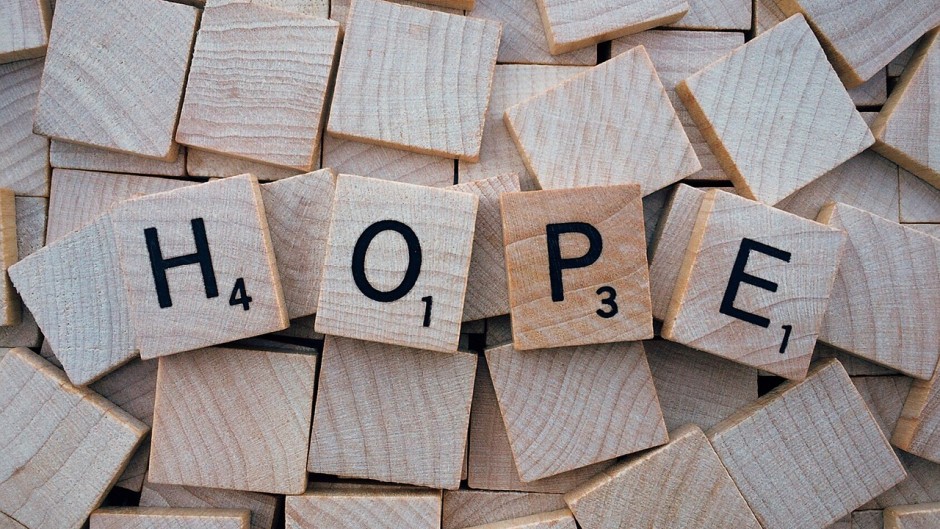 The word hope. Pixabay/WOKANDAPIX