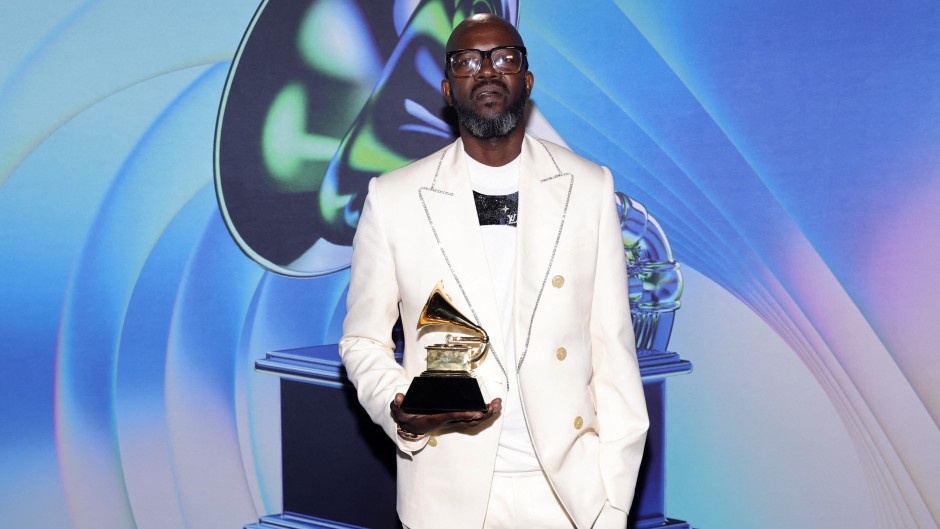 LAS VEGAS, NEVADA - APRIL 03: DJ Black Coffee winner of the Best Dance/Electronic Album award for Subconsciously, attends the 64th Annual GRAMMY Awards Premiere Ceremony at MGM Grand Marquee Ballroom on April 03, 2022 in Las Vegas, Nevada.