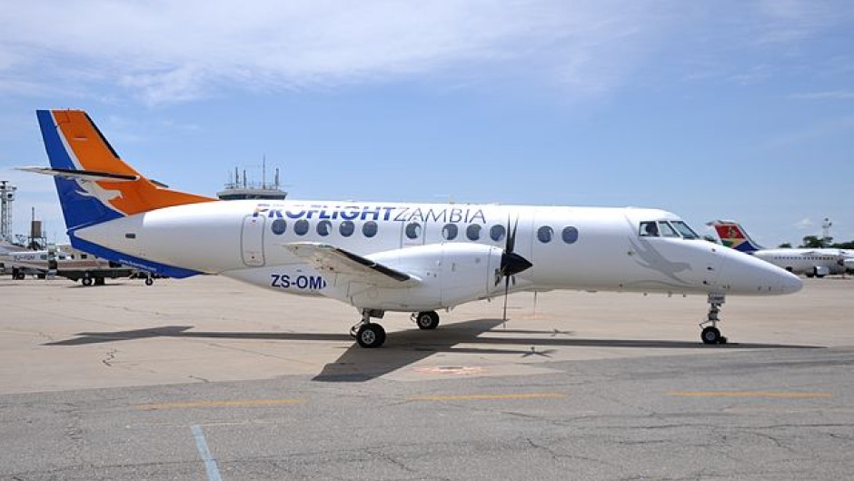 File: A Proflight Zambia Jetstream 41 seen at Ndola International Airport. Wikimedia Commons/Commonist