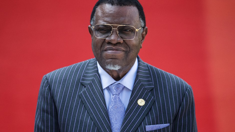Namibian President Hage Geingob. AFP/Michele Spatari