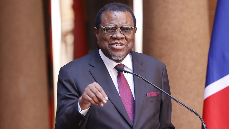 Namibian President Hage Geingob. AFP/Phill Magakoe 