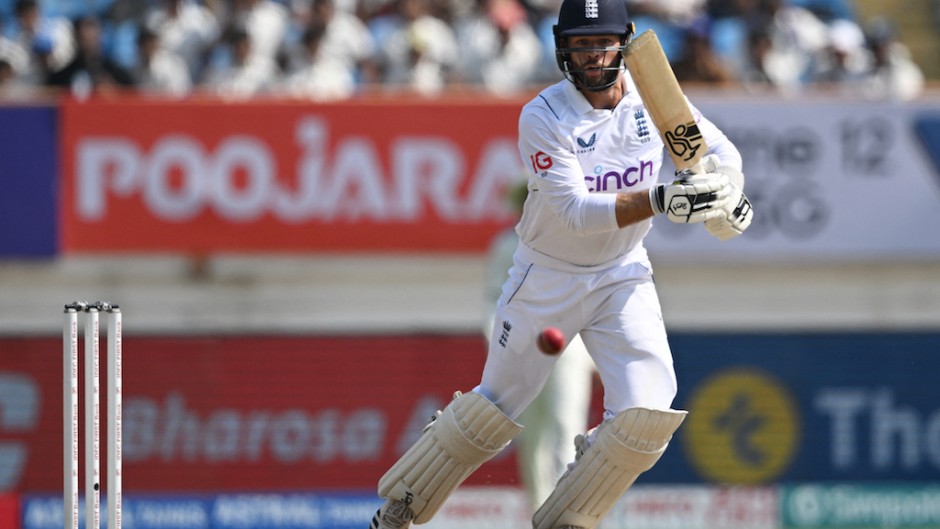 Ben Foakes plays a shot during the third day of the third Test cricket match between India and England. AFP/Punit Paranjpe