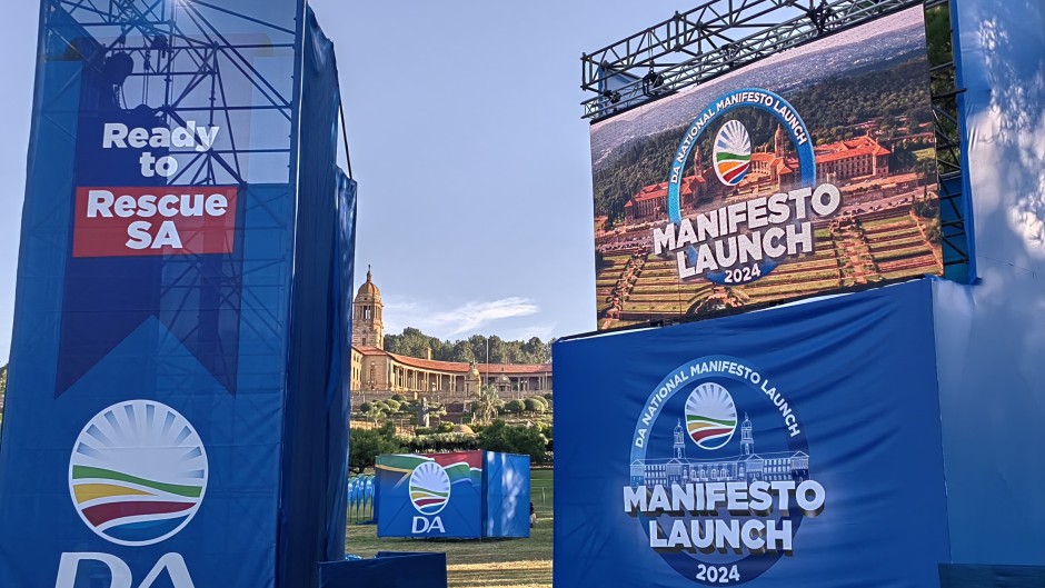 The DA's manifesto launch is taking place at the Union Buildings. Twiiter/@Our_DA