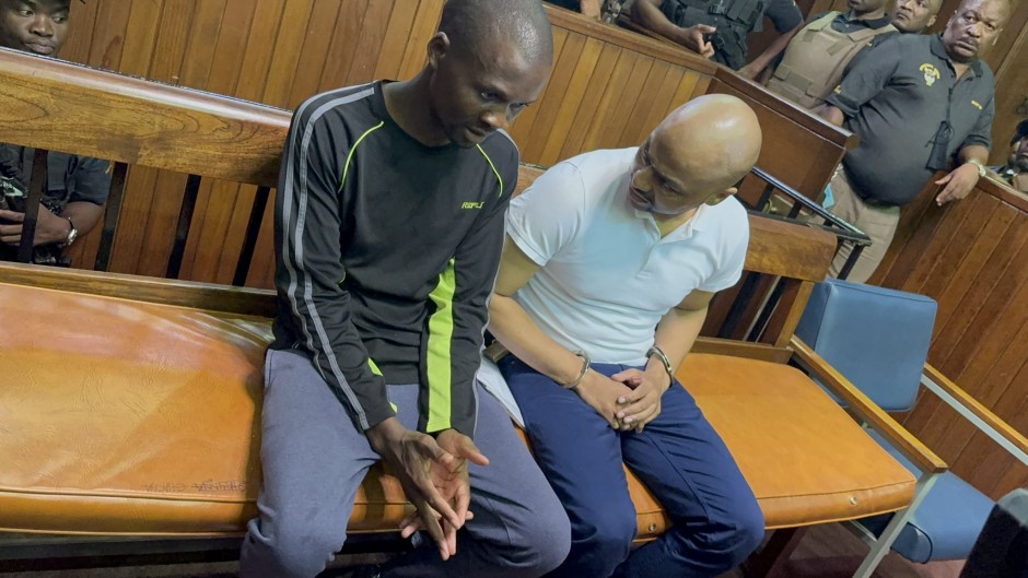 Thabo Bester and one of his co-accused. eNCA/Silindelo Masikane