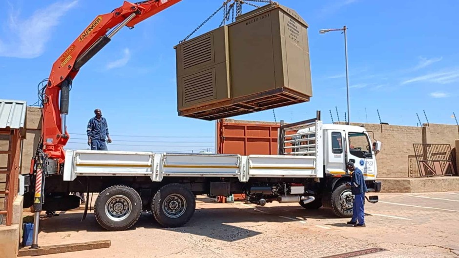 The mini-substation that was found in Lenasia. City Power
